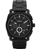 Buy Fossil Mens Machine Black Chronograph Watch online