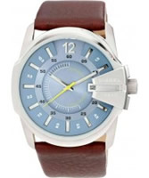 Buy Diesel Mens Goose Blue Brown Watch online