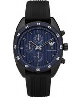 Buy Emporio Armani Mens Sports Luxe Black Watch online