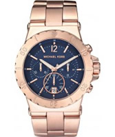 Buy Michael Kors Ladies Chronograph Rose Gold Watch online