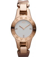 Buy Armani Exchange Ladies White Rose Gold Lilly Smart Watch online