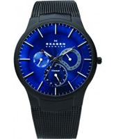 Buy Skagen Mens Blue and Black Aktiv Titanium Watch online