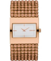 Buy DKNY Ladies Rose Gold Silver Watch online