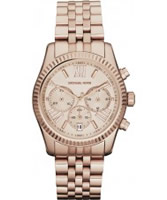 Buy Michael Kors Ladies Rose Gold Chronograph Watch online