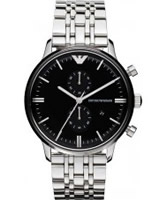 Buy Emporio Armani Mens Black Steel Gianni Classic Watch online