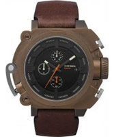 Buy Diesel Mens Chronograph Brown Watch online