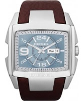 Buy Diesel Mens Blue Brown Watch online