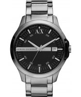 Buy Armani Exchange Mens Black Silver Whitman Smart Watch online