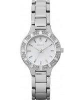 Buy DKNY Ladies Essentials and Glitz Silver Watch online