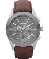 Buy DKNY Mens Casual Chronograph Brown Watch online