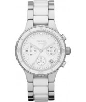 Buy DKNY Ladies Two Tone Ceramix Chronograph Watch online