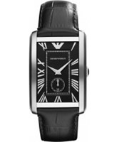 Buy Emporio Armani Mens Black Marco Watch online