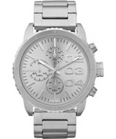Buy Diesel Ladies Franchise Chronograph Silver Watch online