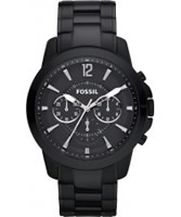 Buy Fossil Mens White and Black Grant Chronograph Watch online