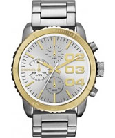 Buy Diesel Ladies Franchise Chronograph Silver Watch online