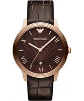 Buy Emporio Armani Mens Brown Classic Dino Watch online