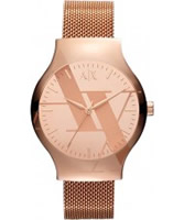 Buy Armani Exchange Ladies Rose Gold Fashion Watch online