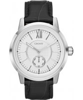 Buy DKNY Mens Casual Black Leather Watch online