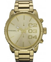 Buy Diesel Mens Franchise Gold Chrono Watch online