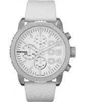 Buy Diesel Ladies Franchise Chronograph White Watch online