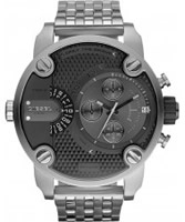 Buy Diesel Mens Baby Daddy Chrono Silver Watch online