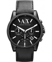 Buy Armani Exchange Mens Black Outer Banks Chronograph Smart Watch online