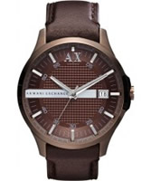 Buy Armani Exchange Mens All Brown Hampton Smart Watch online