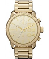 Buy Diesel Ladies Franchise Chronograph Gold Watch online