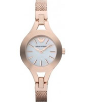 Buy Emporio Armani Ladies Pearl and Rose Gold Chiara Watch online