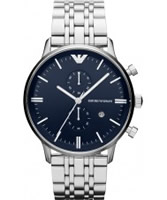 Buy Emporio Armani Mens Blue Steel Gianni Classic Watch online