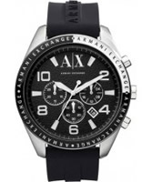 Buy Armani Exchange Mens Black Zacharo Active Chronograph Watch online