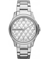 Buy Armani Exchange Ladies Silver Hampton Smart Watch online