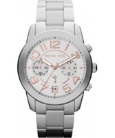 Buy Michael Kors Ladies Mercer Chronograph Silver Watch online