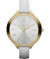 Buy Michael Kors Ladies White Slim Runaway Watch online