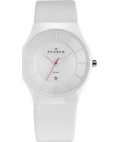Buy Skagen Mens White Ceramic Watch online
