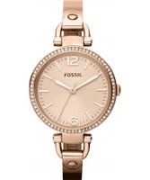 Buy Fossil Ladies Rose Gold Georgia Watch online