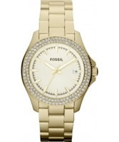 Buy Fossil Ladies Retro Traveller Gold Watch online