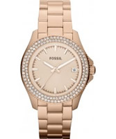 Buy Fossil Ladies Retro Traveller Rose Gold Watch online