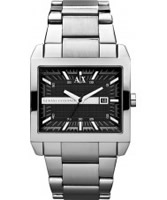 Buy Armani Exchange Mens Black Silver Tenno Smart Watch online