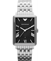 Buy Emporio Armani Mens Black Silver Retro Classic Dino Watch online