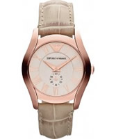 Buy Emporio Armani Ladies Cream Beige Valente Watch online