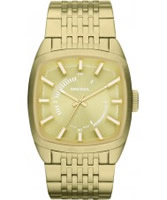 Buy Diesel Mens NSBB Scalped Gold Watch online