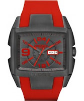 Buy Diesel Mens BUGOUT Red Watch online