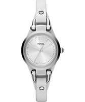 Buy Fossil Ladies Silver and White Georgia Watch online