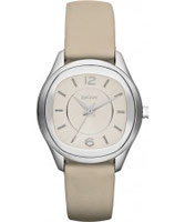 Buy DKNY Ladies Nude Leather Strap Watch online