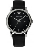 Buy Emporio Armani Mens Black Luigi Watch online