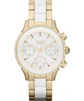 Buy DKNY Ladies Brooklyn  Chronograph Two Tone Bracelet Watch online