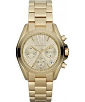 Buy Michael Kors Ladies Gold Mini Bradshaw Watch online