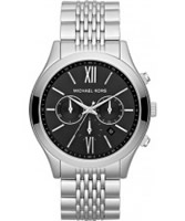 Buy Michael Kors Mens Silver Brookton Chronograph Watch online