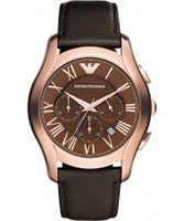 Buy Emporio Armani Mens Brown New Valente Watch online